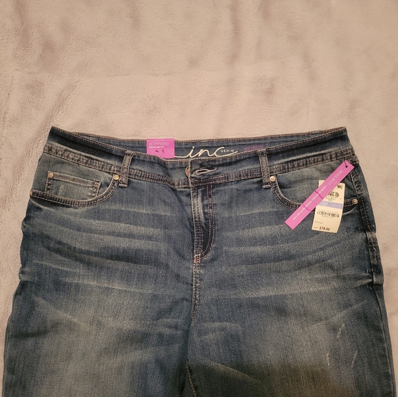 INC Relaxed Regular Fit Boyfriend Jeans Size 16 - Picture 4 of 7